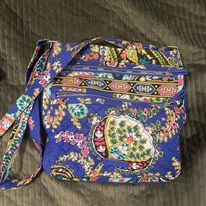 Vera Bradley triple zip hipster romantic paisley and crossbody wallet SET